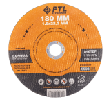 Круг отрезной по металлу FTL Express 180 х 1,8 х 22,2 мм A46TBF