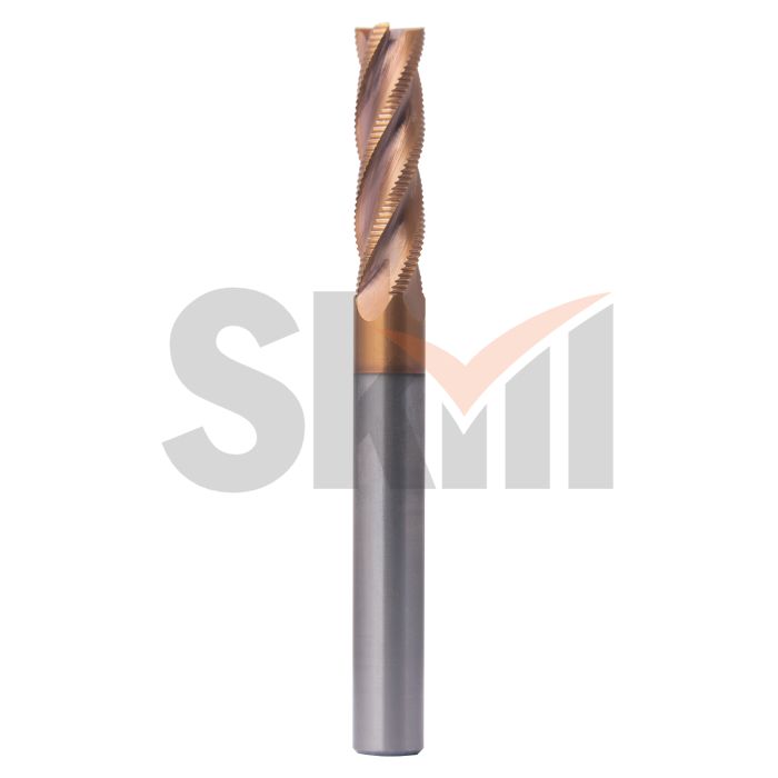 Концевая фреза с пл.торцом черновая 4 зуба, HRC 55, TiSiN, 6х12х6х70