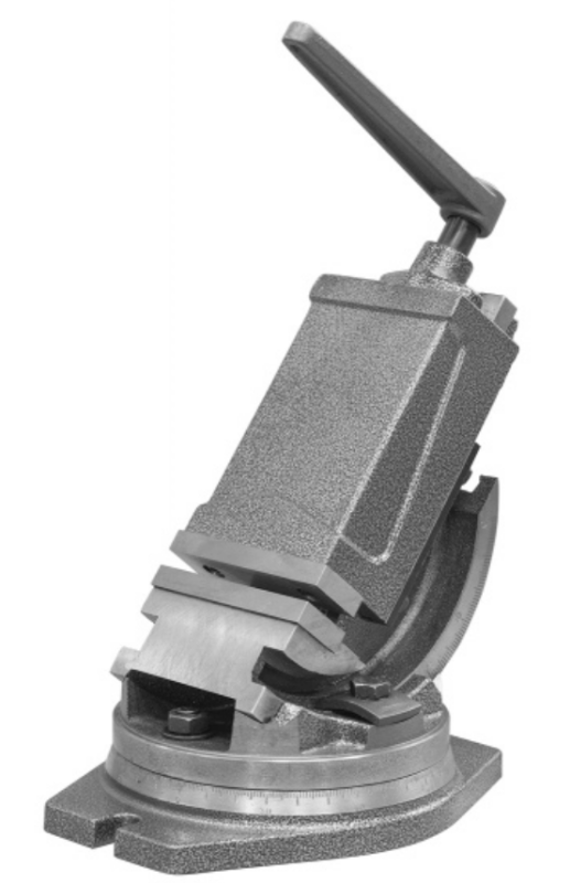 Тиски станочные Stalex QHK100  угловые 2-х осевые, ширина губок 100 мм