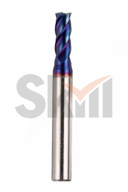 Фреза концевая ц/х тв.сп.  ф5   L=50  Z4  nACo-blue для закал.ст. 65HRC