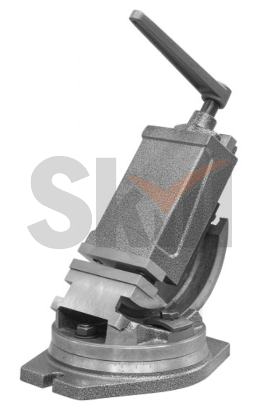 Тиски станочные Stalex  QHK160 угловые 2-х осевые, ширина губок 160 мм