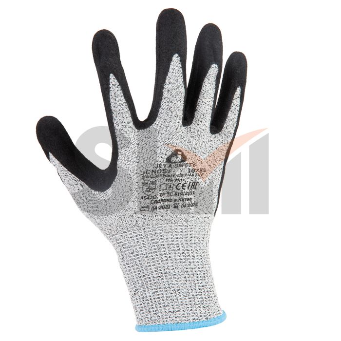 Антипорезные перчатки с нитриловым покрытием (5 класс)