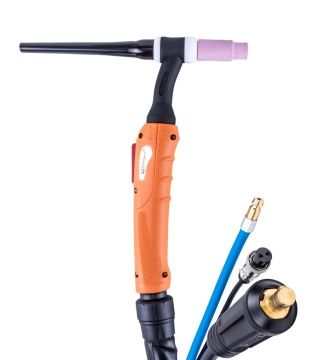 FoxWeld Горелка UnoTIG-26-Flex 4м (разъем 35мм2, с кнопкой, пр-во FoxWeld/КНР)