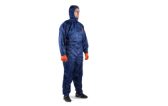Комбинезон многоразовый защитный из полиэфирной ткани синий - XXXL