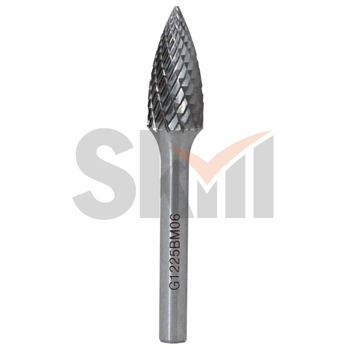 Борфреза параболическая с точечным торцом G 12х25 M06 двойная насечка