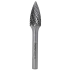 Борфреза параболическая с точечным торцом G 12х25 M06 двойная насечка