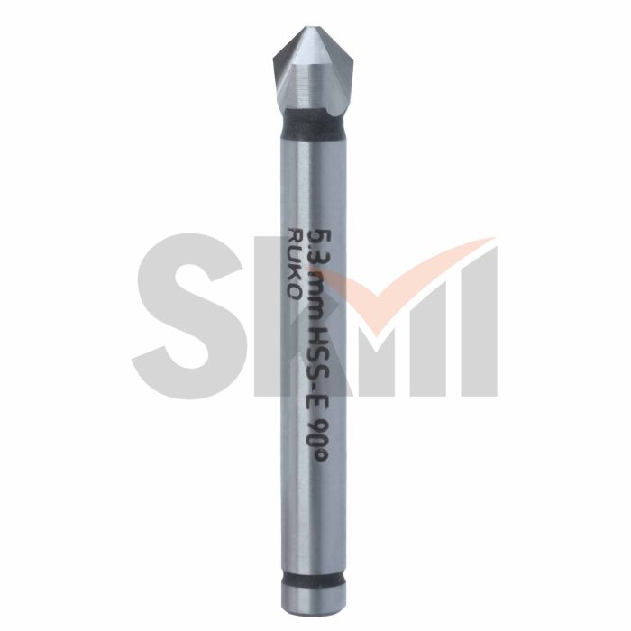 Зенковка ц/х 90° 5,3мм HSSE-Co5 3z DIN335C L50мм d4мм Ruko 102104E