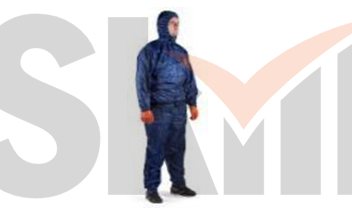 Комплект (куртка+брюки) многоразовый защитный с антистатическими свойствами (синий) - XXL