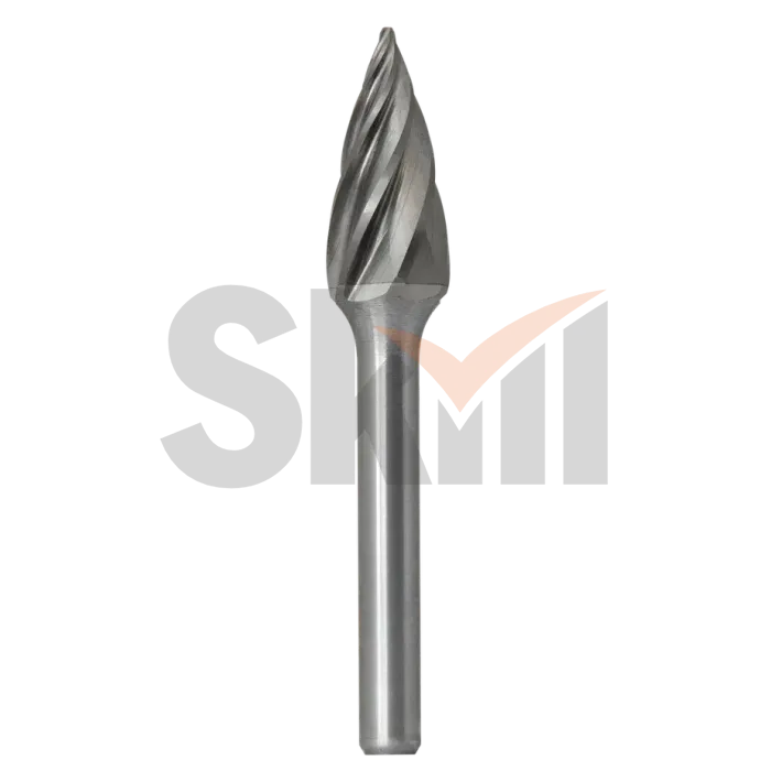 Борфреза параболическая с точечным торцом G 14х25 M06 насечка по алюминию