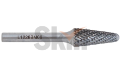 Борфреза сфероконическая L 12х28 M06/WU8 двойная насечка
