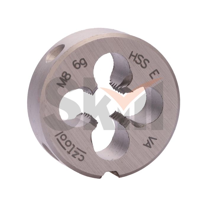 Плашка М 8,0х1,25 DINEN22568 HSSE-VA 6g 25х9мм (Стружколом) Bucovice(CzTool) 300080