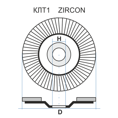 КЛТ 1 125 22.23 Ткань ZK 100 80