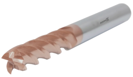 Концевая фреза с плоским торцом 4 зуба, HRC 55, TiSiN, удлиненная 16х60х16х150