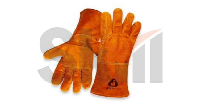 Перчатки сварщика Ferrus Light  с крагой из спилковой кожи без подкладки, с дополнительной накладкой