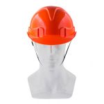Каска защитная с храповым механизмом, модель Европласт (К-03) , оранжевая Россия// Сибртех