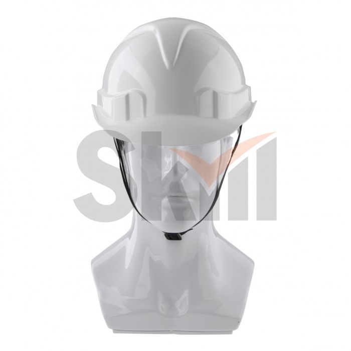 Каска защитная с храповым механизмом, модель Европласт (К-03), белая Россия// Сибртех