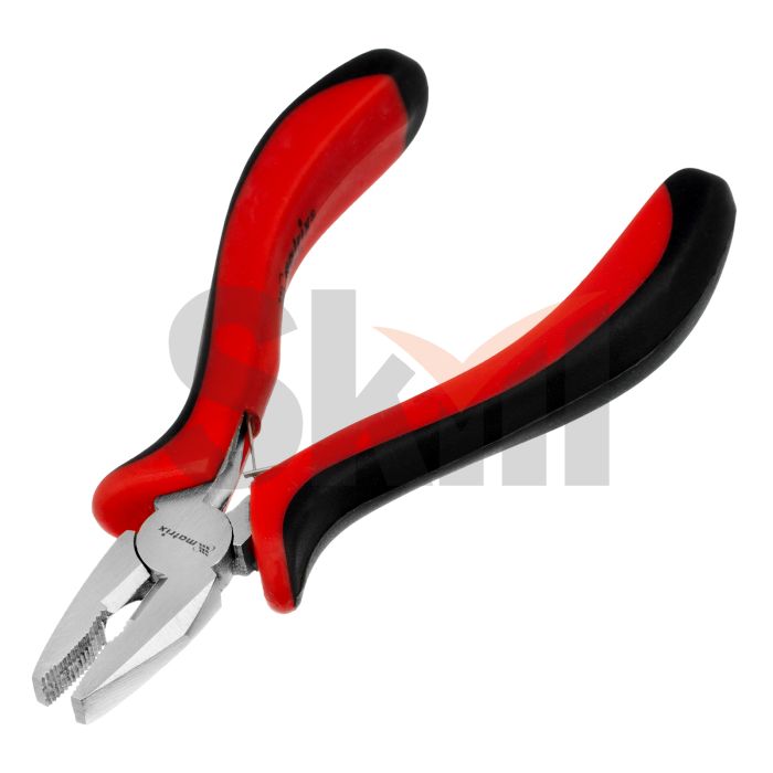 Плоскогубцы Mini, 130 мм, никелированные, авторазжим, двухкомпонентные рукоятки Matrix