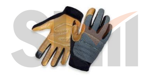 Защитные антивибрационные кожаные перчатки Omega для работы с инструментом - M