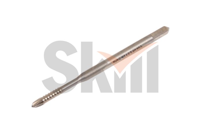 Метчик М 3,0х0,5 (Машинный, шахм.) DIN371 HSS-G 6h B-AZ/4-5P 56мм a=2,7 Ruko 272030