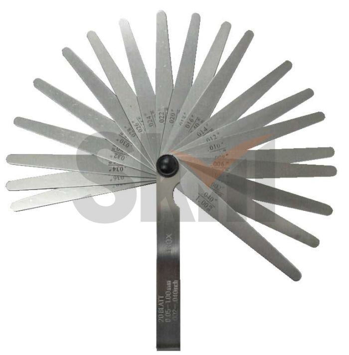 Набор щупов 0,05-1 L=100 20шт. нерж.сталь 045158103 NORGAU