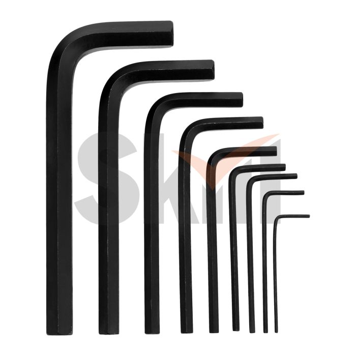 Набор ключей имбусовых HEX, 1,5–10 мм, CrV, 9 шт., удлиненные, сатин., с шаром// Matrix