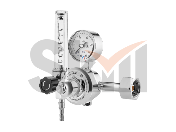 Регулятор расхода газа универсальный Сварог У-30/АР-40-Р (ArR-198), манометр с поверкой
